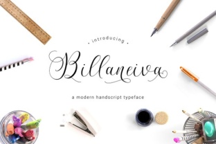 Billaneiva: A Delicate Script Handwritten Font for Makers