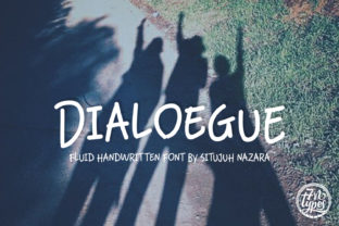 Dialoegue: A Fluid Handwritten Font