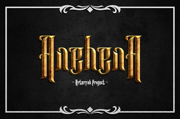 Elevate Editorial Design with Anehena Blackletter Fonts
