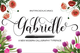 Handmade Font Gabrielle
