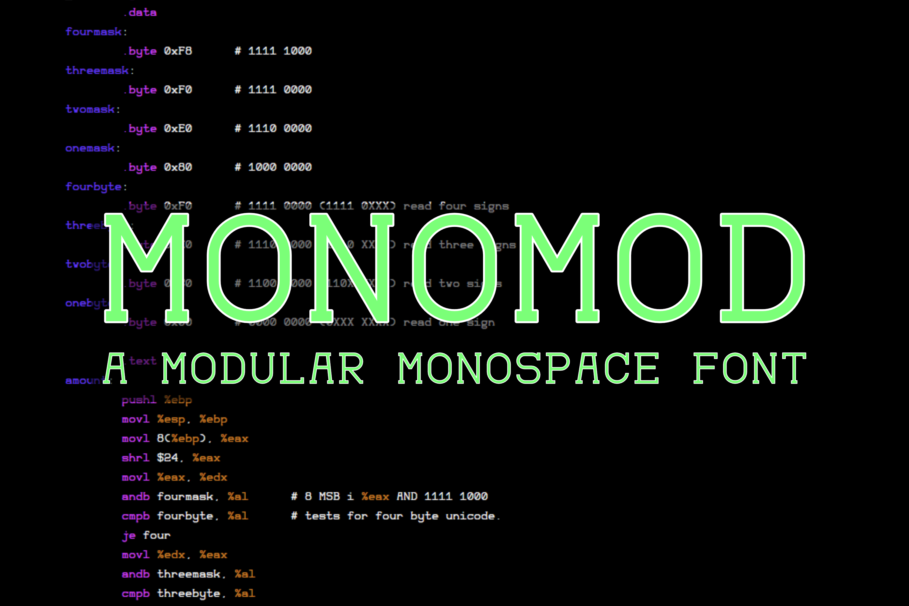 Monomod Font for Business Branding