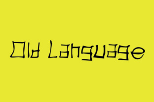 Old Language Font for Business Branding