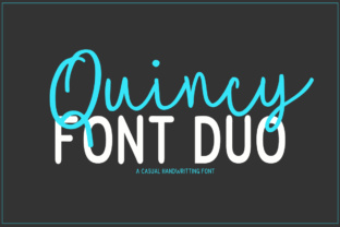 Quincy Font: A Neat Handwritten Typeface for Branding