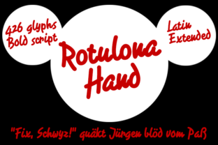 Rotulona Hand Font for Business Branding