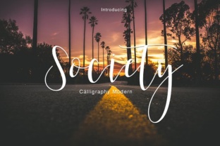 Society Script: A Hand Brushed Typeface for Modern Editorial Design