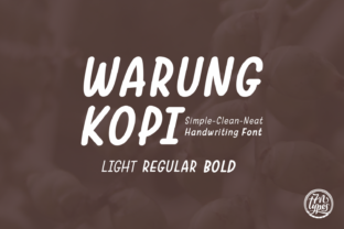 Warung Kopi Font for Business Branding